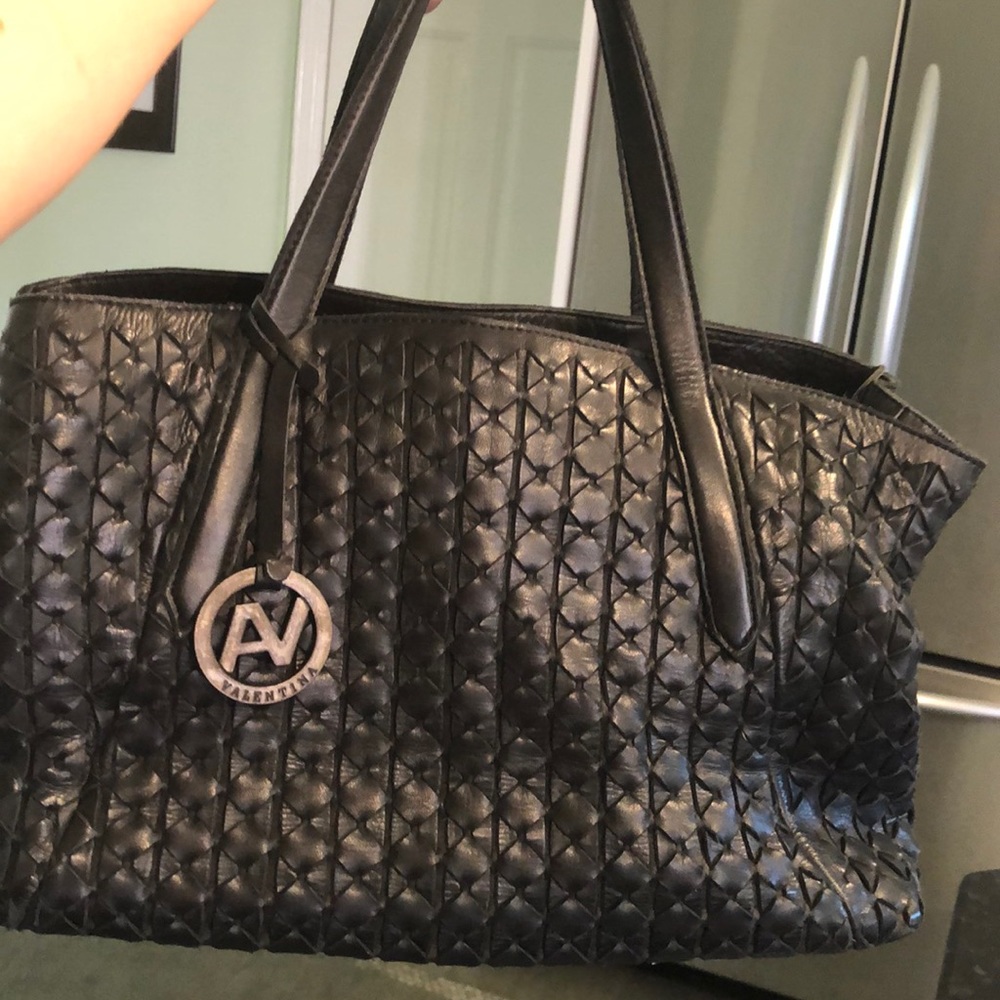Italian Buffalo Leather braided bag